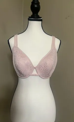 Adore Me Bra Sz 36DDD Beige Padded Underwire Feminine Sheer Strap Detail thumbnail 1