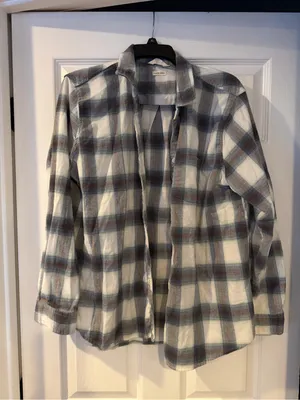 Weatherproof Plaid Shirt Jacket in White, Blue & Brown thumbnail 1