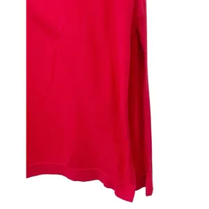 Free People Beach Drew Tee Dress Barbados Cherry Red Twist Sleeve Midi Sz Small thumbnail 5