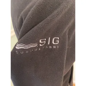 Patagonia‎ S Black Women's Micro Synchilla Logo Jacket Gorpcore thumbnail 4