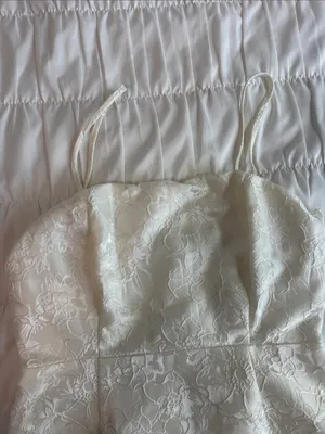 Lulu's Ivory Lace Spaghetti Strap Ruffled Mini Dress thumbnail 2