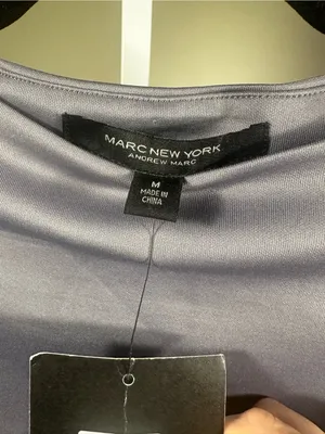 P271. Marc New York- Women’s Lavender Long-Sleeve Cropped Top thumbnail 4