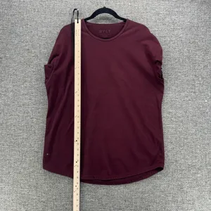 BYLT Drop‎ Cut Shirt Maroon XL Purple Size L thumbnail 9