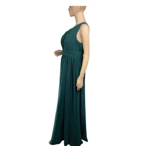 Azazie Charlize Stretch‎ A-Line One Shoulder Mesh Floor-Length Dress thumbnail 3
