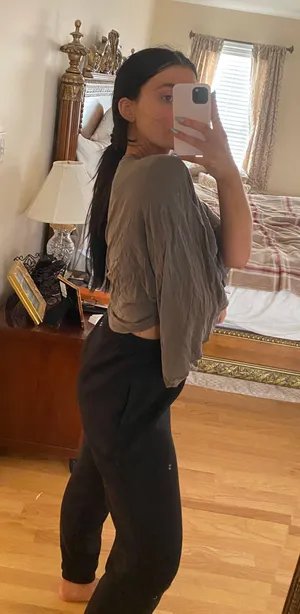 Olivaceous Tie Front Top thumbnail 3