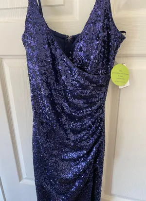 Windsor Blue Sequin Gown thumbnail 5