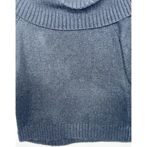 Abercrombie & Fitch Black Knit Off-The-Shoulder Cowl Turtleneck Sweater Size S thumbnail 5