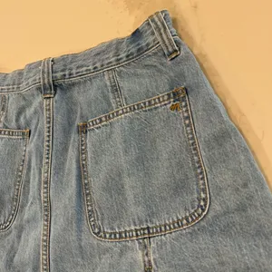 Madewell Pleated Denim A-Line Mini Skirt Women’s 27 Stilecroft Blue Wash Cotton thumbnail 9