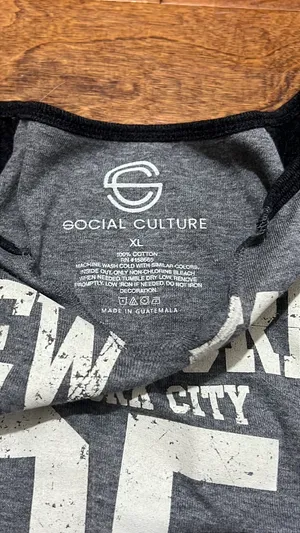 TJ Maxx Social Culture Gray New York shirt thumbnail 4