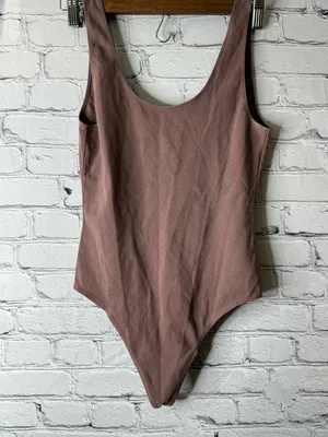Wilfred Free Aritzia classic brown body suit medium thumbnail 2