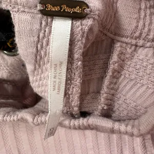 Free People Party in the Back Top Women's XS Purple Ribbed Long Sleeve Tie Back thumbnail 7