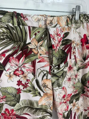 Zara Floral Ankle Print Chinos Pants thumbnail 2