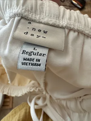 A New Day - Women's Effortless Pull-On Pants - Cream Large thumbnail 5