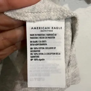 American Eagle Gray 77 Graphic T Shirt Sz S thumbnail 6