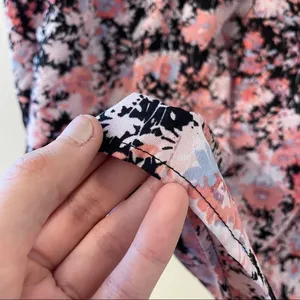 Motherhood Maternity pink floral top ruched vintage single‎ stitch women’s shirt thumbnail 5