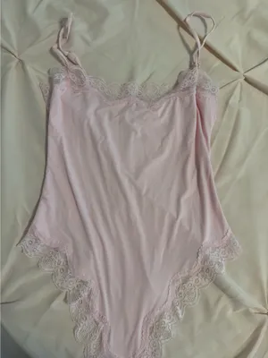 Amazon Pink Lace Body Suit  thumbnail 1