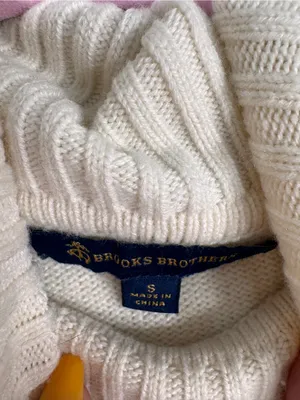 Brooks Brothers Cream Cashmere Blend Turtleneck Sweater Womens S Casual Fall thumbnail 7