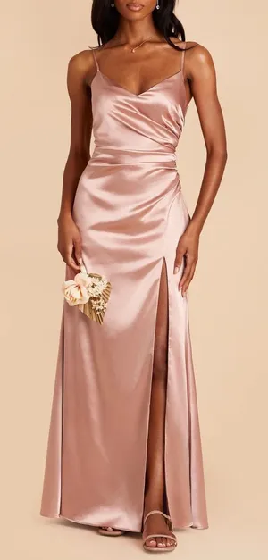 Birdy Grey Catherine Shiny Satin Dress thumbnail 1