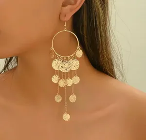 Elegant Gold Chandelier Earrings thumbnail 5