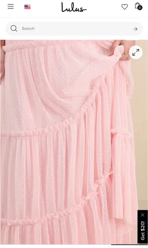 Lulus Light Pink Mesh Maxi Dress thumbnail 2