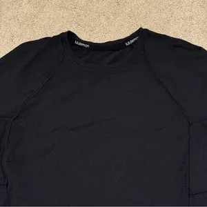 Lululemon It’s Rulu Run Long Sleeve Size 10 Black Athletic Running Fitted Top thumbnail 4