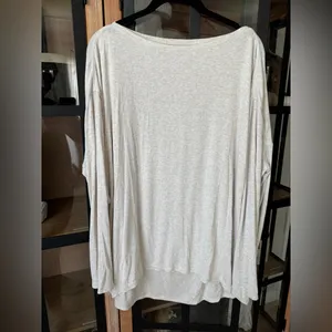 Lululemon ribbed Back In Action long sleeve tee boatneck top oat heather knit thumbnail 6
