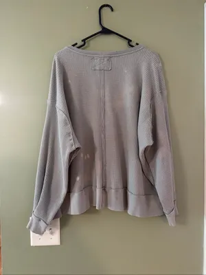 We The Free Waffle Knit V-Neck Pullover thumbnail 5
