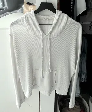 White John Galt Ribbed Sweatshirt thumbnail 1