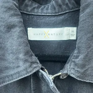 Happy Nature Jumpsuit Women’s XL Black Denim Wide Leg Kate Zip Up Belted NWT thumbnail 3