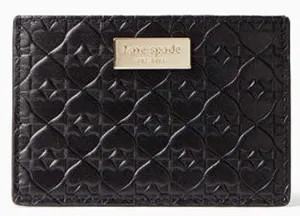 Kate Spade New York Penn Place Embossed Graham - Black thumbnail 1