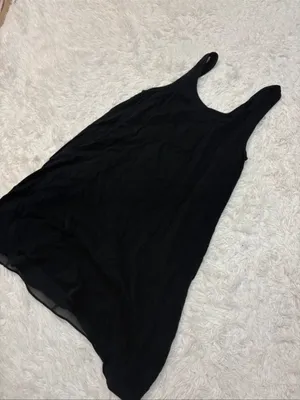 Aritzia Wilfred black silk mini dress thumbnail 2