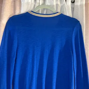 Lilly Pulitzer Size M Vibrant Blue Long Sleeve Tunic thumbnail 8