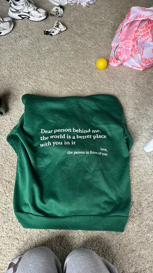 affirmation hoodie Green thumbnail 2