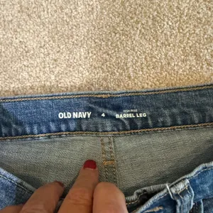 Old Navy Womens Barrel Leg Jeans 4 Blue High-Rise Denim Wide Leg Casual‎ thumbnail 6