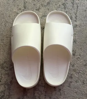 new white nike calm slides  thumbnail 1