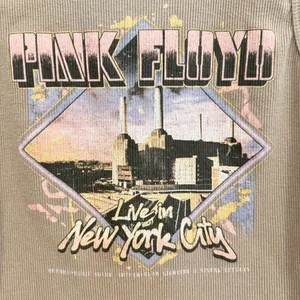 Tank‎ Top Size XS Ribbed Cropped Pink Floyd Band Graphic Indie Grunge Streetwear thumbnail 2