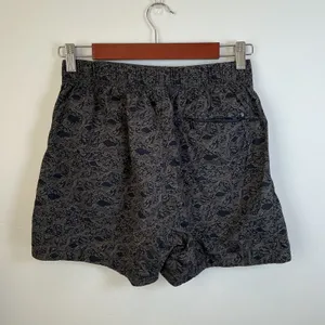 Mountain Hardwear Topographic Print Hiking Shorts Navy Blue Drawstring Medium M thumbnail 2