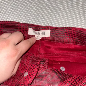 Fashion On Earth Women’s Faux Leather Red Black Plaid Belted Mini Skirt Sz Xs Sexy Party thumbnail 3