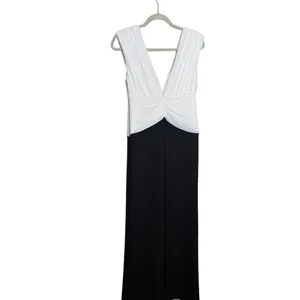 MESHKI Monique Contrast Maxi Dress – Black Chiffon & Stretch, Women’s Size M thumbnail 5