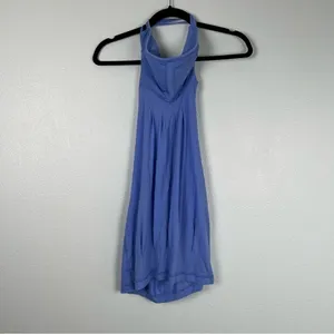 LULULEMON Flow & Go Tank Blue Sz‎ 4 thumbnail 7