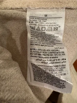 Old Navy Wide Leg Linen‑Blend Jumpsuit – Size M Like New thumbnail 7
