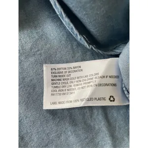 Knox Rose Chambray Boho Top Balloon Sleeves M thumbnail 7