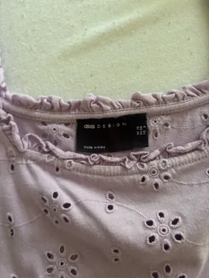 ASOS Purple eyelet dress thumbnail 3