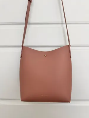 Samara Anthropologie Pink Vegan Leather Bag thumbnail 5