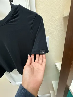 Savage X Fenty Black Twist Back Crop Tee Size M thumbnail 2