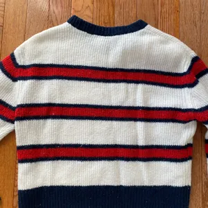 blue white red striped sweater thumbnail 7