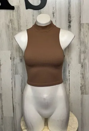 Zara Brown tank top blouse size XSmall thumbnail 1