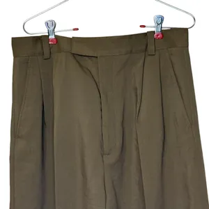 Zara Womens Pants Pleated Wide Leg Trouser Stretch‎ Tailored Brown Medium NWOT thumbnail 2