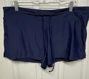Kona Sol Navy Blue Boy Shorts Swimsuit Bottoms thumbnail 1