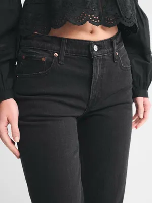 Abercrombie & Fitch Mid Rise Straight Leg Jeans Size 24 thumbnail 2
